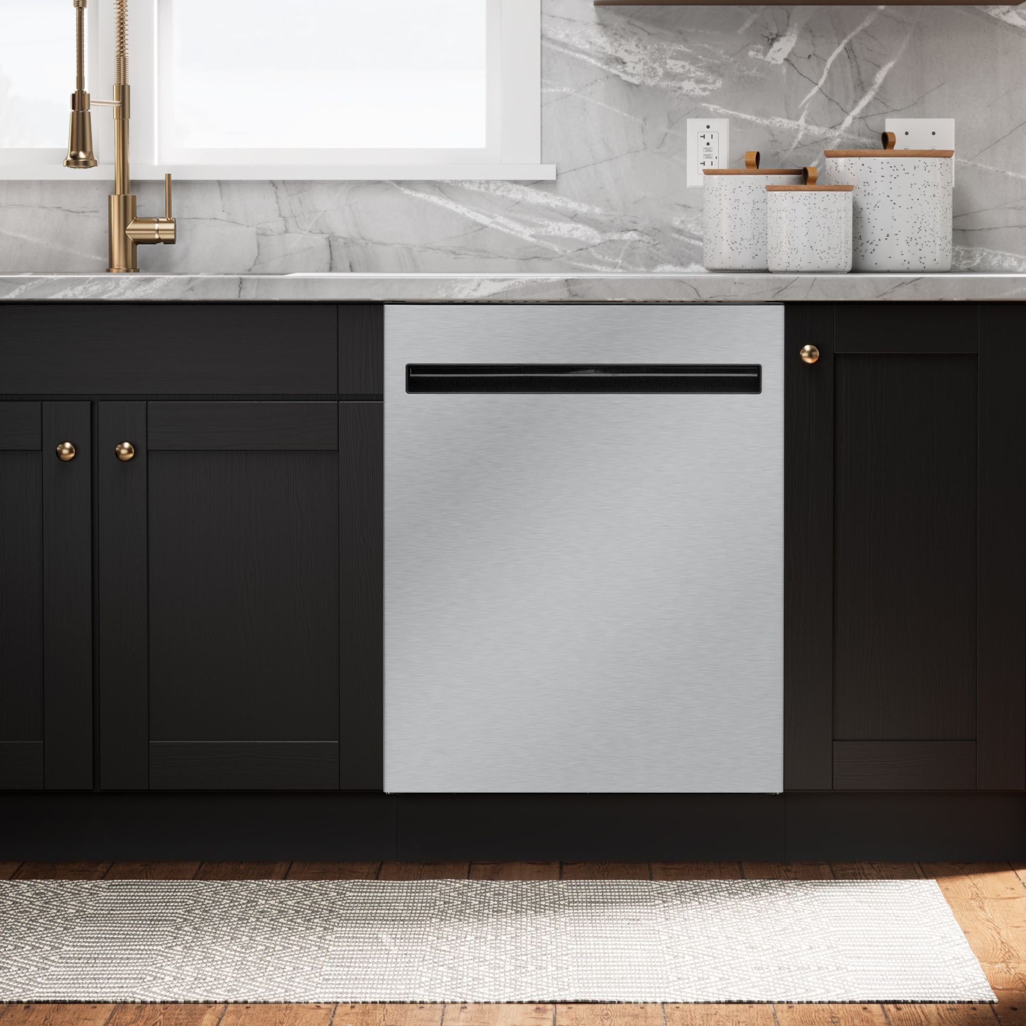Kenmore dishwasher installed in kitchen