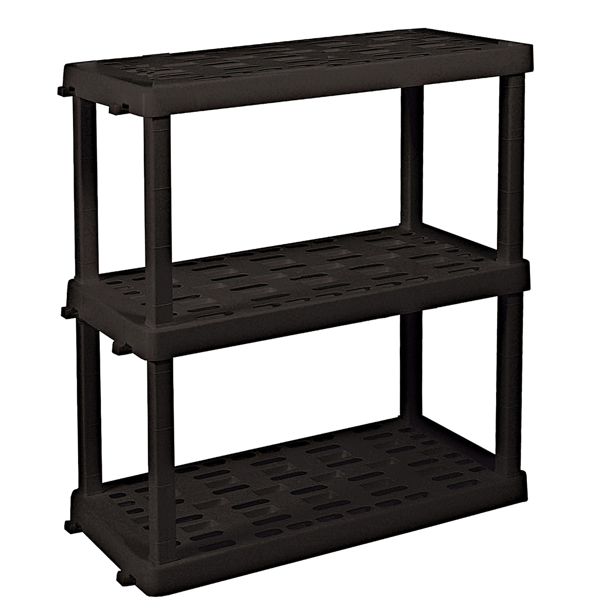 Oskar 3-tier shelf unit on a white background